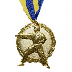 Медаль наградная 43528 Карате Д7см Золото